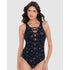 Lucky Stars Steffi Lace Up Plunge One Piece Shaping Swimsuit