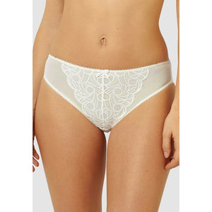 Ariane Classic Lace & Microfiber Brief-Ivory