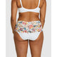 Arum Mosaic Mid-Rise Lace Brief-Graphic Leaf Print