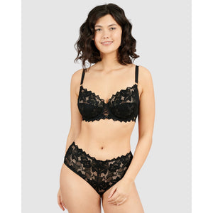 Arum Prima Mid Rise Sheer Stretch Lace Brief