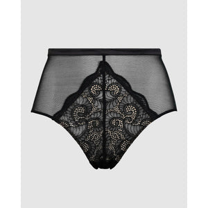 Serena High Waist Tulle & Lace Brief - Style Gallery