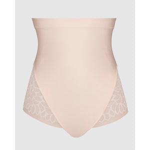 Perfect Curves Ultra High Waist Lace Shaping Brief-Blush