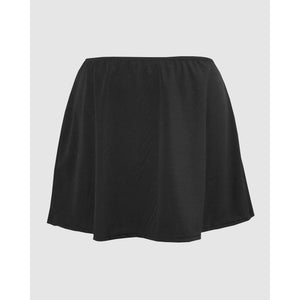 Separates Skirted Shaping Bikini Bottoms-Black