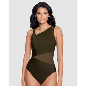 Network Azura Underwire Shaping Swimsuit-Nori