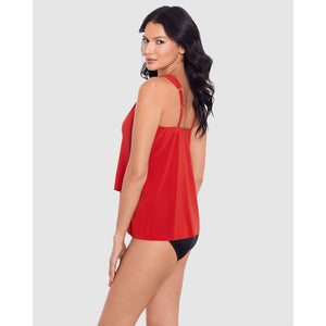 Dazzle Underwired Draped Tankini Top