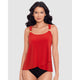 Dazzle Underwired Draped Tankini Top