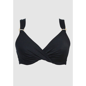 Underwired Wide Strap Plunge Bikini Top - Style Gallery