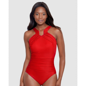 Rock Solid Aphrodite High Neck Shaping Swimsuit - Style Gallery