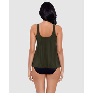 Illusionists Ursula DD Cup High Neck Underwired Tankini Top-Nori