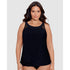 Illusionists Ursula High Neck Underwired Plus Size Tankini Top