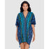 Alhambra Printed Cotton Caftan Beach Coverup