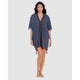 Romani Printed Cotton Caftan Beach Coverup - Style Gallery