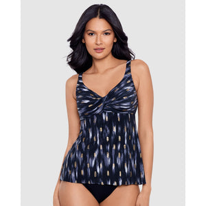 Bronze Reign Ayla V Neck Underwired Tankini Top - Style Gallery