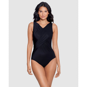 Rock Solid Tulia Underwired High V Neck Shaping Swimsuit - Style Gallery