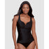 Cherie Sweetheart Plunge Ruched One Piece Shaping Swimsuit-Black