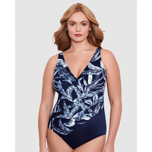 Tropica Toile Oceanus Plus Sized Shaping Swimsuit - Style Gallery