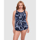 Tropica Toile Ursula High Neck Underwired Plus Size Tankini Top - Style Gallery