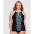 Precioso Peephole Loose Fit Plus Size Tankini Top