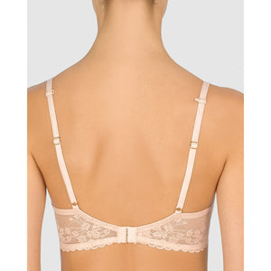 Cherry Blossom Convertible-to-Racerback Lace Plunge Bra Cameo Rose