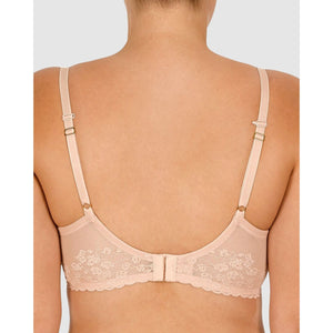 Cherry Blossom Convertible-to-Racerback Lace Plunge Bra Cameo Rose