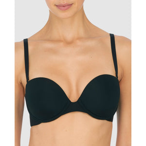 Minimal Lightly-Padded Convertible-to-Strapless Bra Black