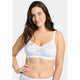 Coton d'Arum Organic Cotton Wirefree Lacy Bra-White