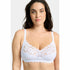 Coton d'Arum Organic Cotton Wirefree Lacy Bra-White