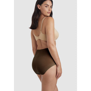 Light Shaping High Waist Everyday Shapewear Brief-Black/Warm Beige (Pack of 2)