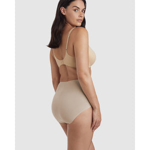 Light Shaping High Waist Everyday Shapewear Brief-Black/Warm Beige (Pack of 2)