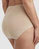 Light Shaping High Waist Everyday Shapewear Brief-Warm Beige