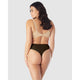 Light Shaping High Waist Everyday Shapewear Thong-Black