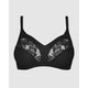 Coton d'Arum Wirefree Organic Cotton Bra-Black