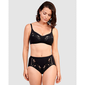 Coton d'Arum Wirefree Organic Cotton Bra-Black