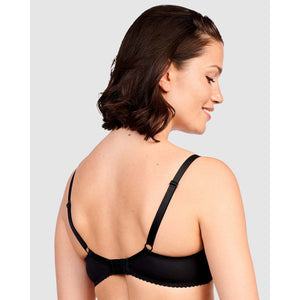 Coton d'Arum Wirefree Organic Cotton Bra-Black