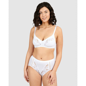 Coton d'Arum Wirefree Organic Cotton Bra-White