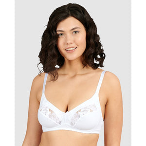 Coton d'Arum Wirefree Organic Cotton Bra-White