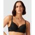 The Friday Recycled Lace Lined Underwire Bra-Black