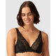 The Friday Sheer Recycled Lace Underwire Bra-Black