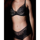 Flora Sheer Lace Hipster Girl Brief Black