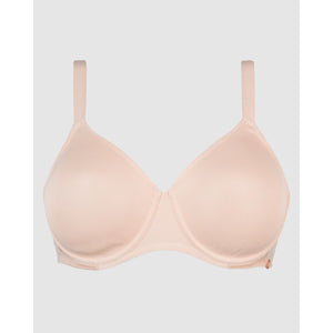 Perfect Curves Wired Minimiser Bra with Lace-Blush