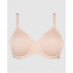 Perfect Curves Wired Minimiser Bra with Lace-Blush