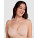 Perfect Curves Wired Minimiser Bra with Lace-Blush