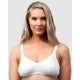 Wirefree Ribbed Pure Cotton Bra - Style Gallery