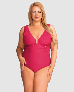 Milos Plunge Full Bust One Piece Swimsuit