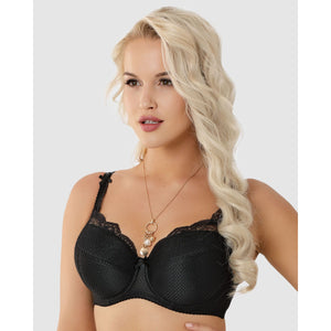 Abbi Wired Padded Large Cup Bra with Lace