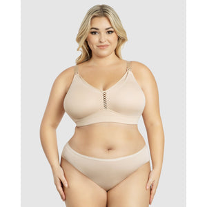 Erika Seamless Wirefree Nursing Bra-Bare