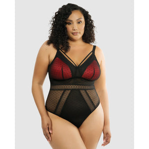 Mia Dot Wireless Thong Bodysuit