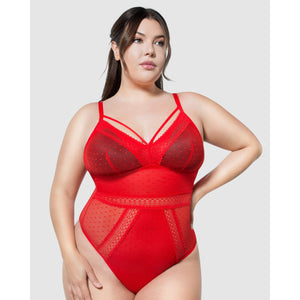 Mia Dot Wireless Thong Bodysuit