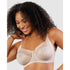 Pearl Wired Unlined Full Bust Bra With Embroidery