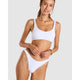 Scrunchy Justin Sporty Crop Ribbed Bikini Top